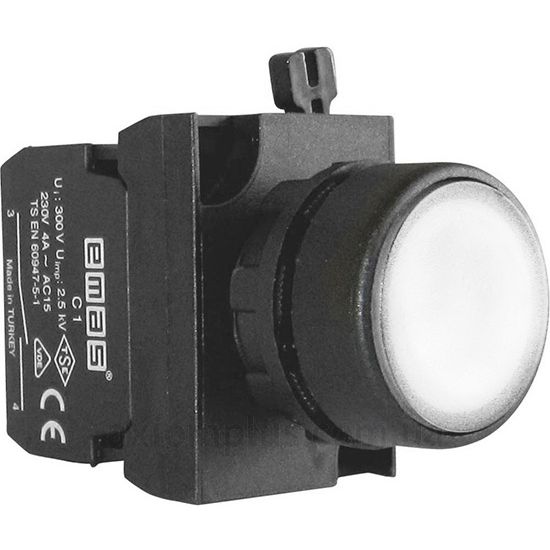 Кнопка EMAS (CP100DB) белого цвета