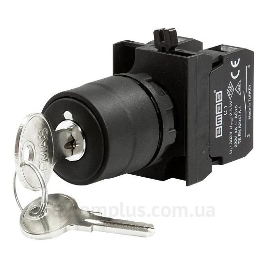 Кнопка EMAS (CP101AC30) черного цвета