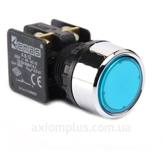 Кнопка EMAS (KB12DM) синего цвета