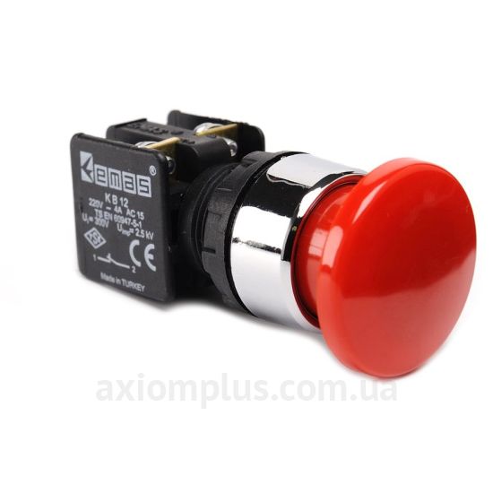 Кнопка EMAS (KB12MK) червоного кольору