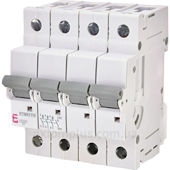 Изображение ETI ETIMAT P10 3p+N C 63A (10kA) (276341102)