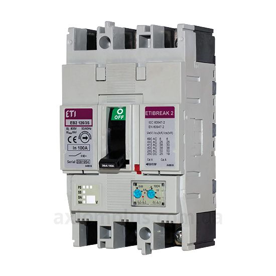 Фото ETI EB2 125/4L 125А 4р (25кА) (4671032)