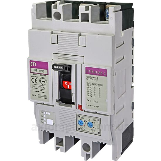 Зображення ETI EB2 125/3S 32А 3р (36кА) (4671042)