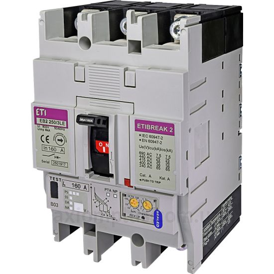 Фото ETI EB2 250/3LE 160A 3p (36kA) (4671353)