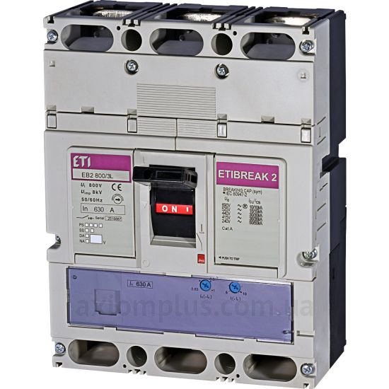 Изображение ETI EB2 800/3L 630A 3p (36kA) (4672150)