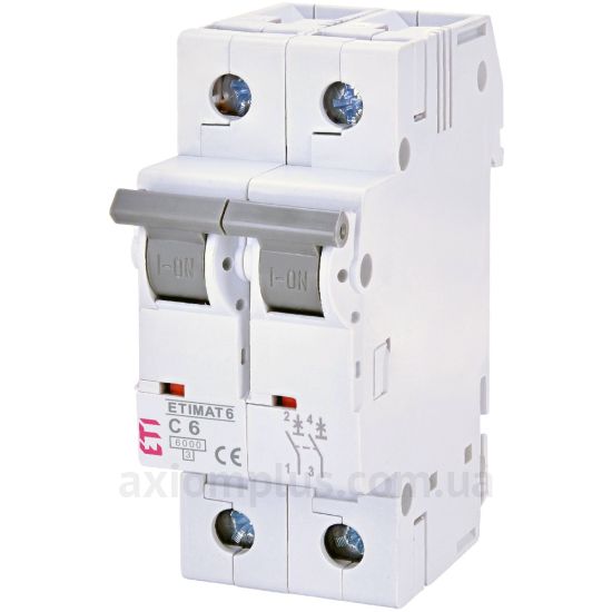 Фото ETI 6 2p C 25А (6 kA) (2143518)