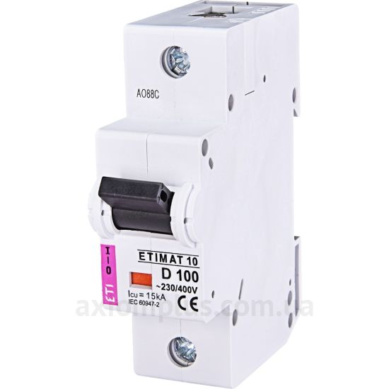 Изображение ETI ETIMAT 10 1p D 100А (15 kA) (2151732)