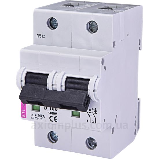 Фото ETI ETIMAT 10 2р D 100А (15 kA) (2153732)