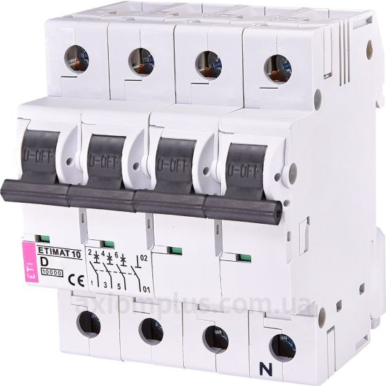 Фото ETI ETIMAT 10 3p+N D 40А (10 kA) (2156720)