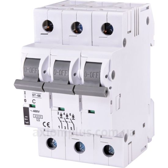 Изображение ETI ST-68 3p C 63А (4.5 kA) (2185322)