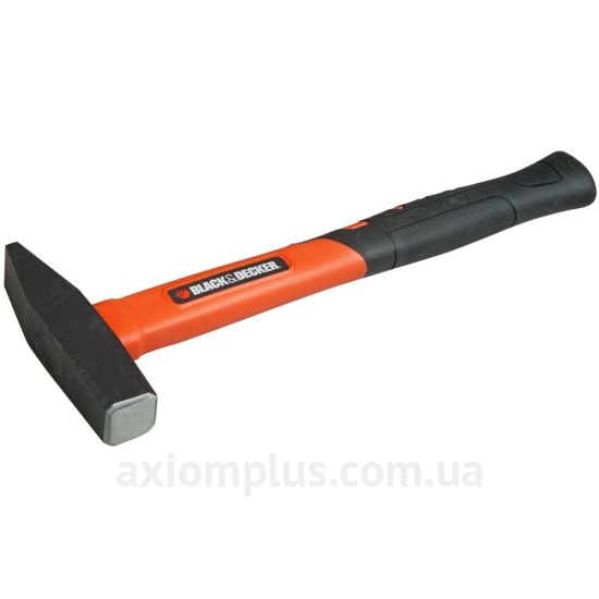 Молоток оранжевого кольору з двокомпонентною рукояткою 280мм Black&amp;Decker FIBERGLASS