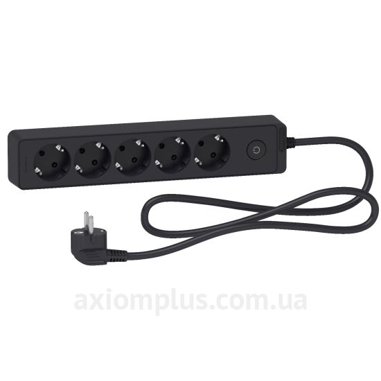 П'ятимісний подовжувач Schneider Electric ST9451B (1,5м) чорний ST9451B зображення