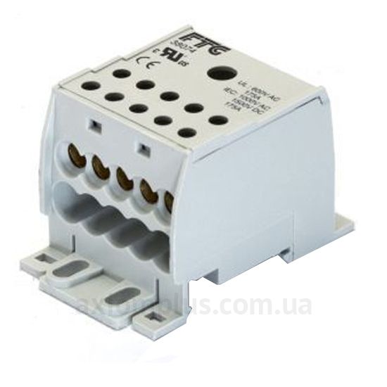 KVK 38076 FTG серого цвета (на 10 контактов) (сечение до 16мм&sup2;) , I<sub>n</sub>=125А