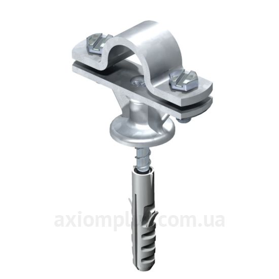 Держатель молниеприемника OBO Bettermann (5412803) 16мм Galvanised с шурупом и дюбелем G (5-10 мкм) фото