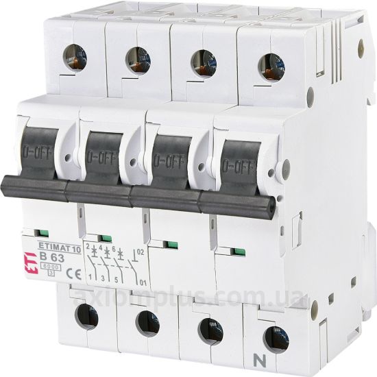 Фото ETI ETIMAT 10 3p+N B 63A (6kA) (2126722)