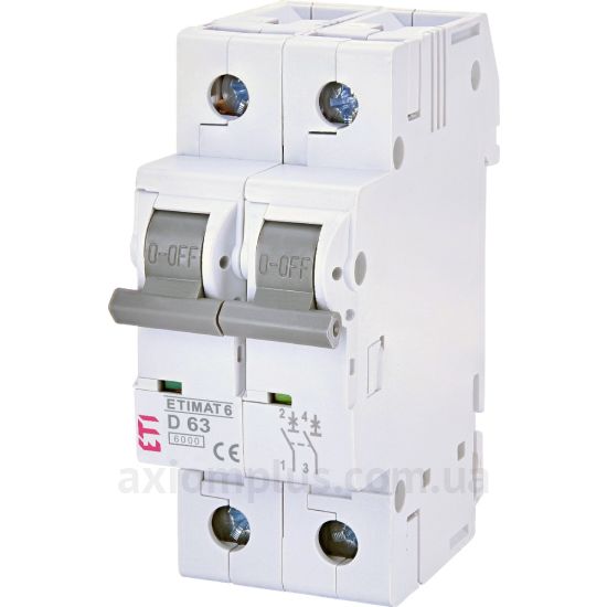 Фото ETI ETIMAT 6 2p D 63A (6kA) (2163522)