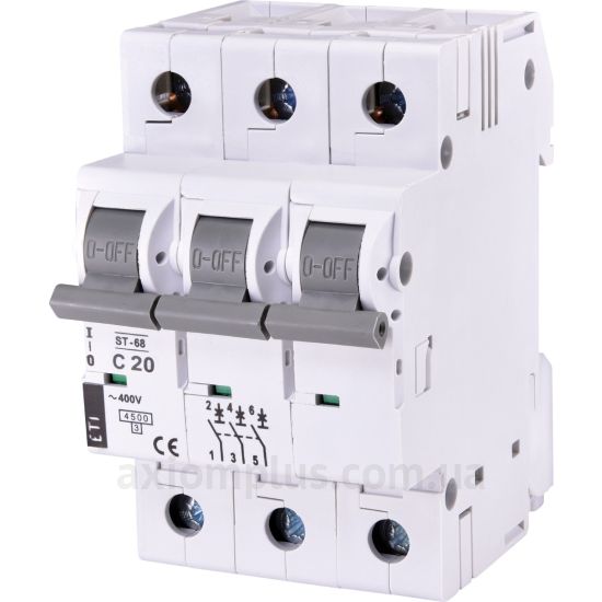 Фото ETI ST-68 3p C 20А (4.5 kA) (2185317)