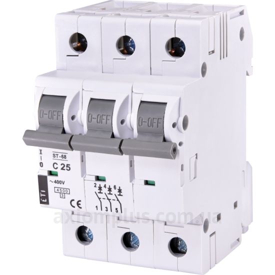 Фото ETI ST-68 3p C 25А (4.5 kA) (2185318)