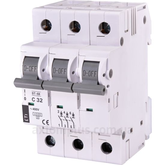 Изображение ETI ST-68 3p C 32А (4.5 kA) (2185319)