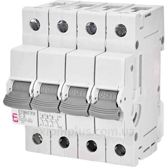Зображення ETI ETIMAT P10 3p+N C 2A (10kA) (270241103)