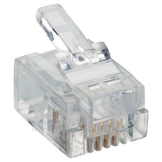 Конектор Digitus (A-MO6/4SF) RJ-11 cat.3 (колір прозорий)