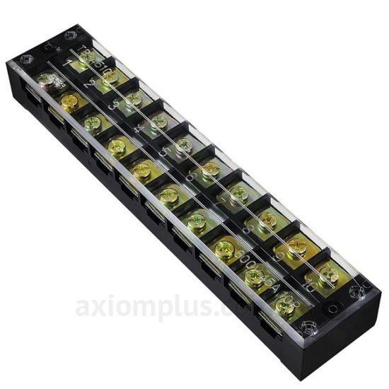 TB 4510 Аско-Укрем чорного кольору (на 10х2 контактів) (перетин до 4мм²) , I<sub>n</sub>=45А