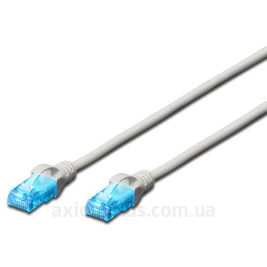 Digitus (DK-1511-0025) - RJ-45 UTP cat.5e PVC 0,25м серый патч корд - фото