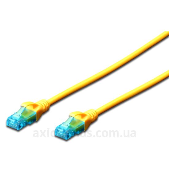 Digitus (DK-1511-050/Y) - RJ-45 UTP cat.5e PVC 5м желтый патч корд - фото