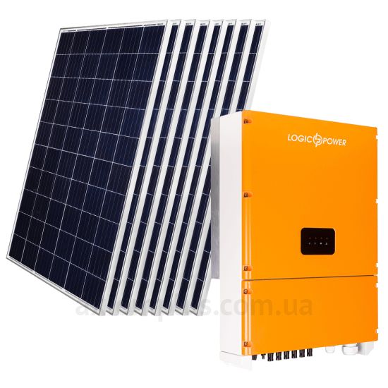 Сонячна електростанція на 30кВт з 109шт модулів 178м² з інвертором LogicPower LPM-SIW-30kW