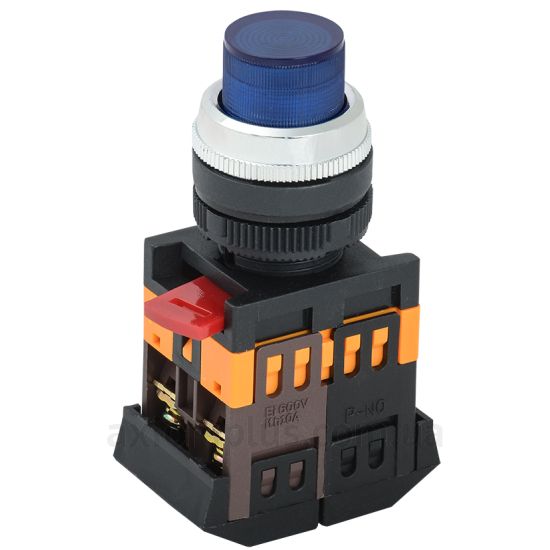 Кнопка IEK ABLFP-22 (BBT20-ABLFP-K07) синего цвета