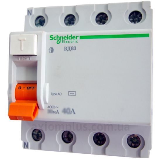 Schneider Electric ВД63 4П 63A 30МA фото