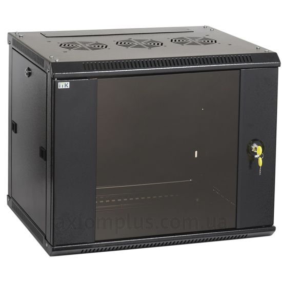 Черный серверный шкаф ITK LINEA W 15U фото LWR5-15U66-GF