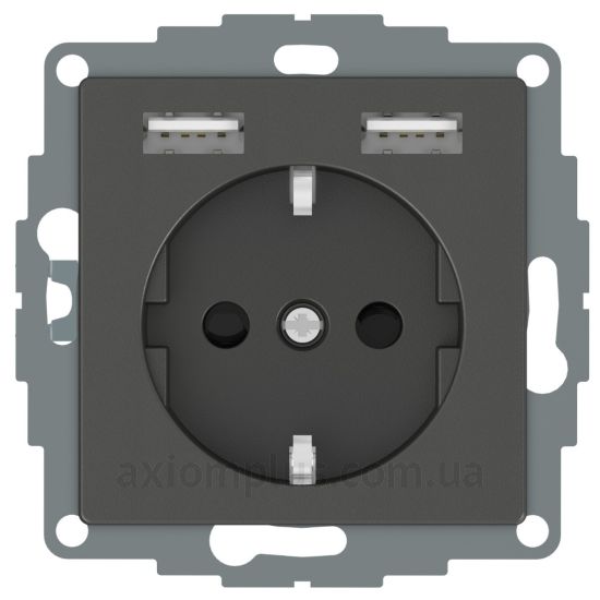 Зображення Schneider Electric з серії Merten System M-Elegance MTN2366-0414 антрацитового кольору