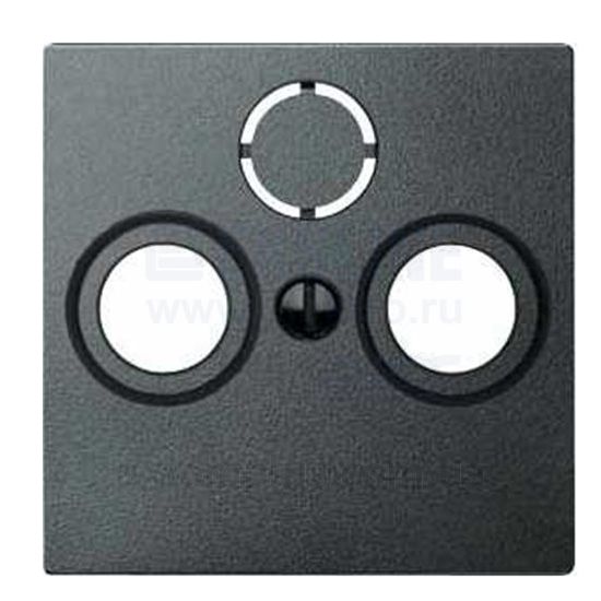 Изображение Schneider Electric из серии Merten System M-Elegance, Merten System M-Plan, Merten System M-Pure, Merten System M-Pure Decor MTN297514 цвета антрацит