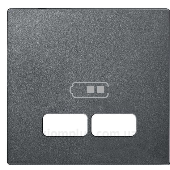 Зображення Schneider Electric серії Merten System M-Elegance MTN4367-0414 антрацитового кольору