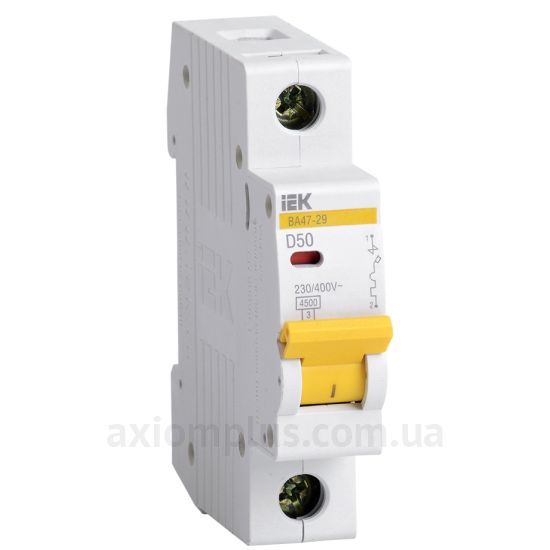 Зображення IEK ВА47-29 1P 50A D (MVA20-1-050-D)