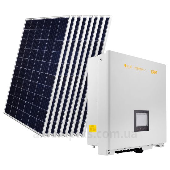 Сонячна електростанція на 15кВт з 53шт панелей 86,7м² з інвертором LogicPower OMNIK 15kW