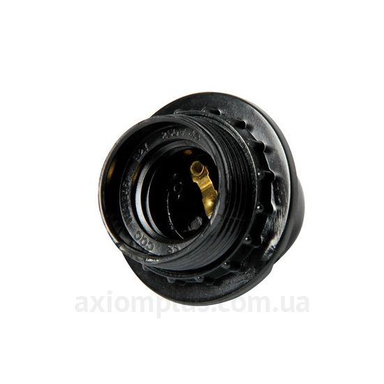 Зображення E.Next e.lamp socket with nut.bk.black