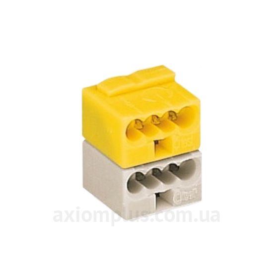 243-212 Wago желтого цвета (на 8 контактов) (сечение до 0,75мм&sup2;) , I<sub>n</sub>=6А