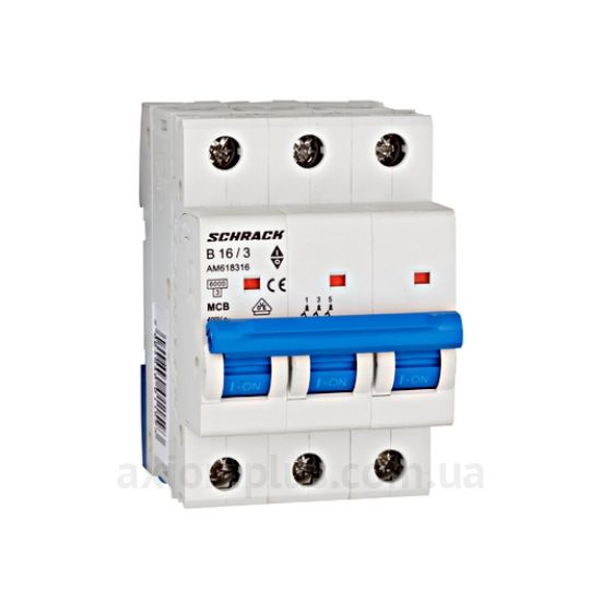 Зображення Schrack Technik 6кА 3P 16А х-ка B (AM618316--)