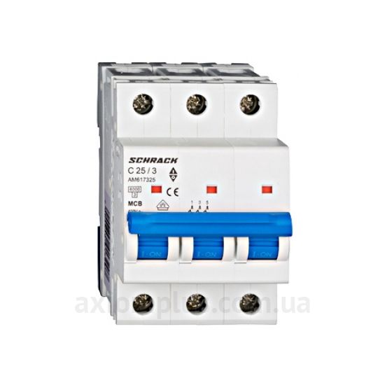 Зображення Schrack Technik 6кА 3P 25А х-ка C (AM617325--)