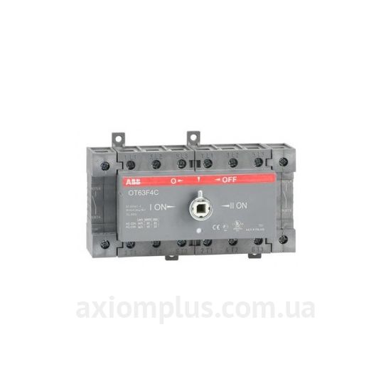 Модульний рубильник 4P перемикач навантаження 1-0-2 на 63А ABB 1SCA105369R1001