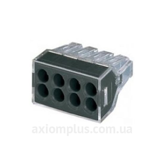 773-328 Wago черного цвета (на 8 контактов) (S <sub>кабеля</sub> до 2,5мм²) , I<sub>n</sub>=24А