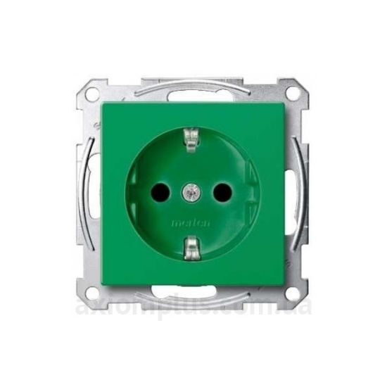 Изображение Schneider Electric серии Merten System M-Elegance, Merten System M-Plan, Merten System M-Pure, Merten System M-Pure Decor MTN2300-0304 зеленого цвета