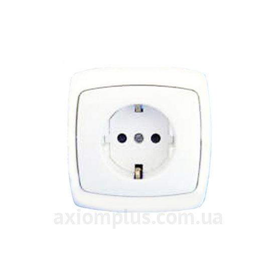 Фото ПолтаваЭлектро серии Виктория PCЗ16-169 (модуль+ рамка) белого цвета