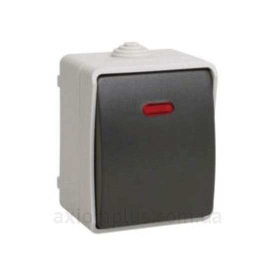 Фото IEK серії Форс ВС20-1-1-ФСр сірого кольору