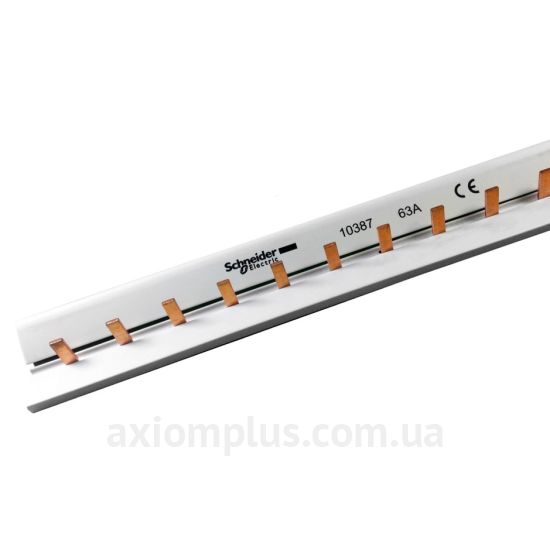 Фото шина Schneider Electric 10387 PIN 1P 63А (12 контактів) (сірий колір)