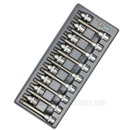 Изображение набора торцевых головок Whirlpower 223302в пластиковом кейсе серого цвета