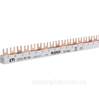 Шина ETI 2921141 FORK 3P 63А (54 контакта) (білий колір) в