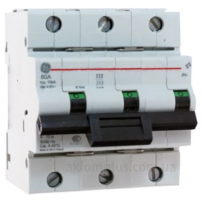 Электроавтомат General Electric Hti 103 3P 80A D 7,5kA (671564) в ...
